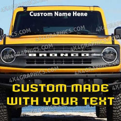 Ford Bronco Custom Windshield Banner