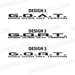 Ford Bronco GOAT Windshield Banner