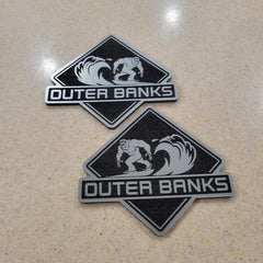 Ford Bronco Outer Banks, Outer Banks Sasquatch or Personalized Emblem Badge (Pair)