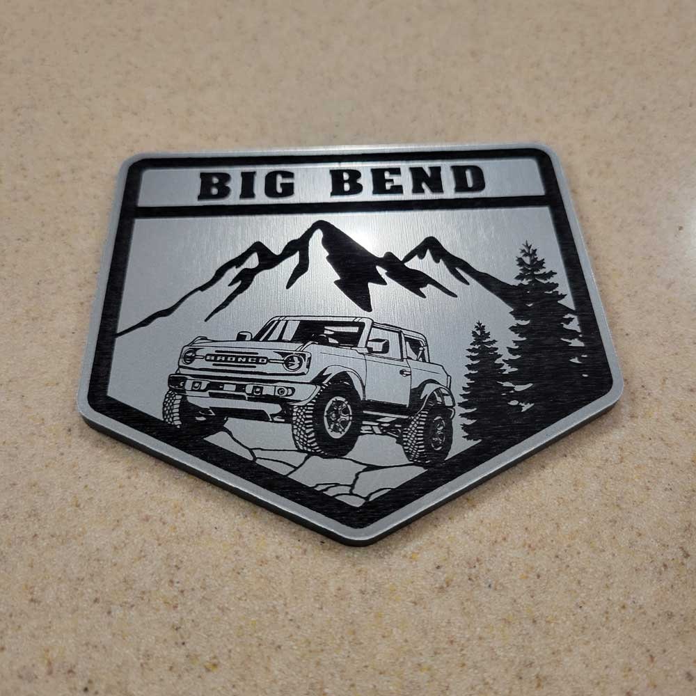 Ford Bronco Big Bend Emblem Badge #32670
