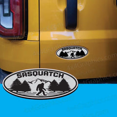 Sasquatch Ford Bronco Full or Sport Oval Emblem Badge Tailgate Door Replacement.