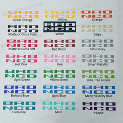 2021+ Ford Bronco Full Size - 2 sets Dash Inlays Vinyl Letters Decals