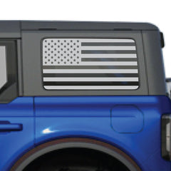 American Flag Pre Cut Ford Big Bronco 2 or 4 Doors Window Decal for 2021+