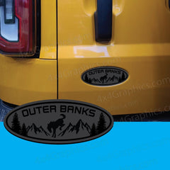 Outer Banks Ford Bronco Full or Sport Oval Emblem Badge Tailgate Door Replacement.