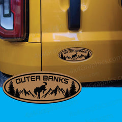 Outer Banks Ford Bronco Full or Sport Oval Emblem Badge Tailgate Door Replacement.