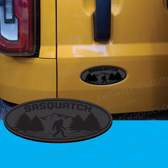 Sasquatch Ford Bronco Full or Sport Oval Emblem Badge Tailgate Door Replacement.