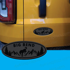 Big Bend Ford Bronco Full or Sport Oval Emblem Badge Tailgate Door Replacement