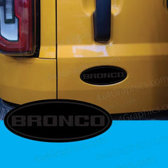 Ford Bronco Full or Sport Oval Emblem Badge Tailgate Door Replacement