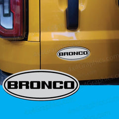 Ford Bronco Full or Sport Oval Emblem Badge Tailgate Door Replacement