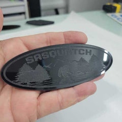 Sasquatch Ford Bronco Full or Sport Oval Emblem Badge Tailgate Door Replacement.
