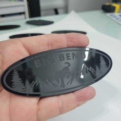 Big Bend Ford Bronco Full or Sport Oval Emblem Badge Tailgate Door Replacement