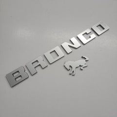 Bronco 3D Raised Emblem Badge Letters (Pair)