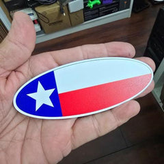 Texas Flag Ford Bronco Full or Sport Oval Emblem Badge Tailgate Door Replacement.