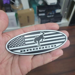 American Flag Ford Bronco Full or Sport Oval Emblem Badge Tailgate Door Replacement.