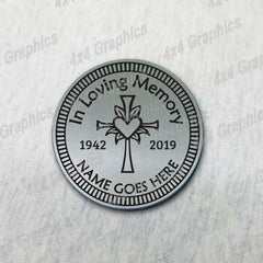 In Loving Memory Cross Badge