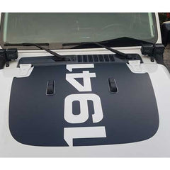 Jeep JL's and GLADIATOR Hood Vinyl Decals 2018-2023