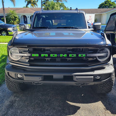 Ford Big Bronco Vinyl Letters Overlay Decal for 2021-2022 Front-Grille Full Size