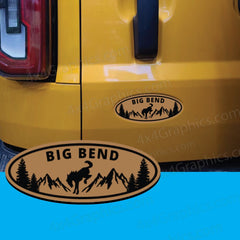 Big Bend Ford Bronco Full or Sport Oval Emblem Badge Tailgate Door Replacement